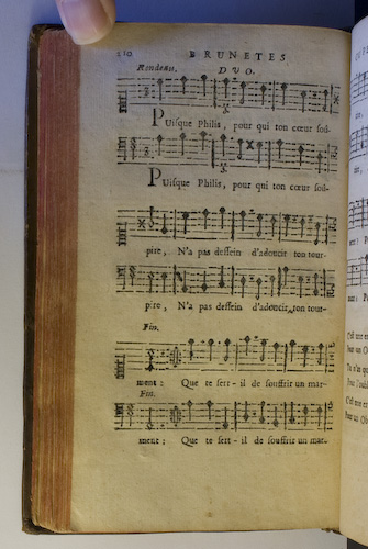 page 210 : Couplet : C'est une erreur que d'etre trop fidelle. / Puisque Philis, pour qui je sopire.