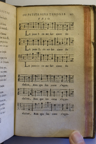 page 215 : Couplet : La jeune Iris me fait aimer.