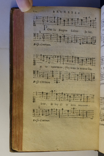 page 222 : Couplet : Pour la Bergere Lisette.