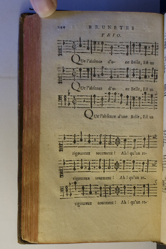 page 244 : Couplet : Que l'absence d'une Belle.