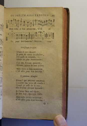 page 43 : Couplet : Dieux! qui pourroit concevoir. / D'une si rare beaut.