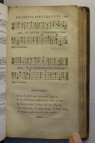 page 109 : Couplet : Flore se plat au baiser du Zphir.