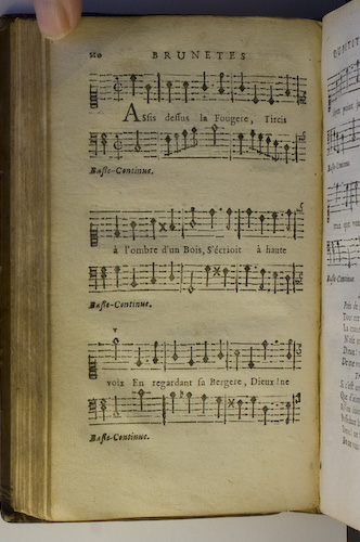 page 110 : Couplet : Assis dessous la Fougere.