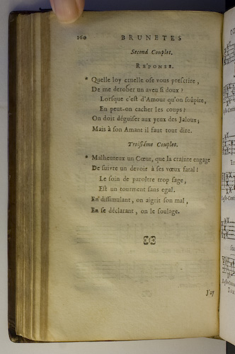 page 160 : Couplet : Quelle loy cruelle ose vous prescrire.