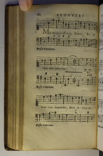 page 180 : Couplet : Ma Bergere est trop svere.