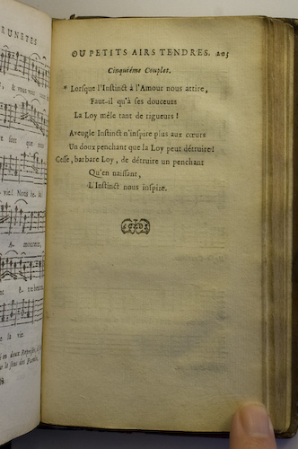 page 205 : Couplet : Lorsque l'Instinct  l'Amour nous attire.