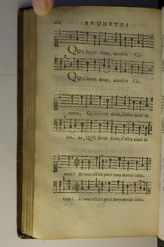 page 224 : Couplet : Qu'il seroit doux! aimable.