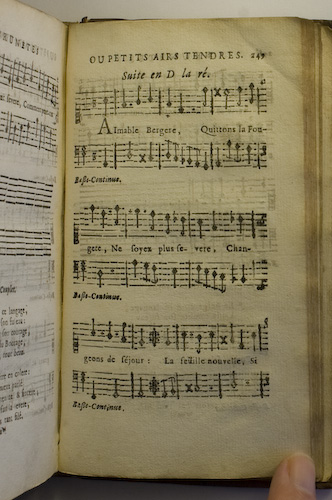 page 249 : Couplet : Aimable Bergere, quittons la fougere.
