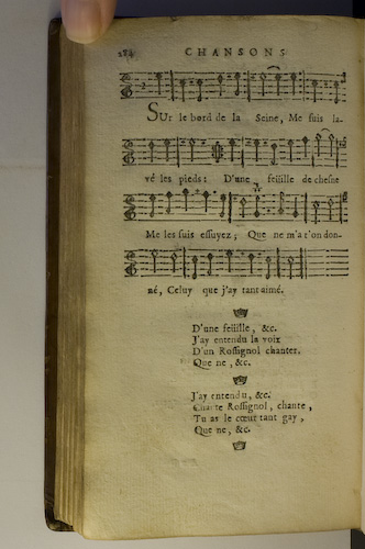 page 284 : Couplet : Sur le bord de la Seine.

