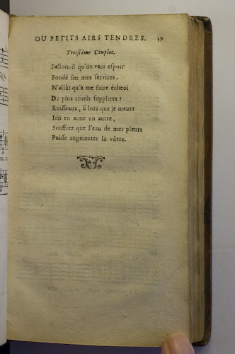 page 39 : Couplet : Falloit-il qu'un vain espoir.