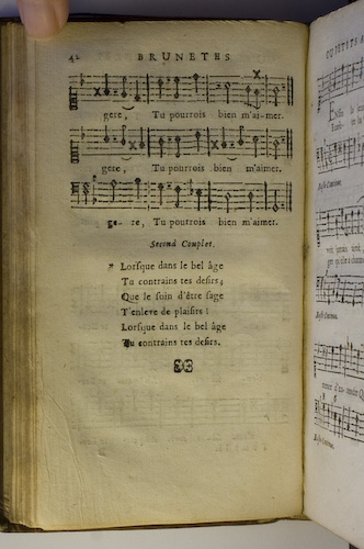 page 42 : Couplet : Lorsque dans le bel ge.