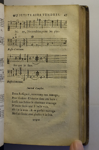 page 47 : Couplet : Doux Rossignol, interromps ton.