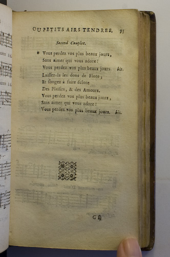 page 75 : Couplet : Vous perdez vos plus beaux jours.