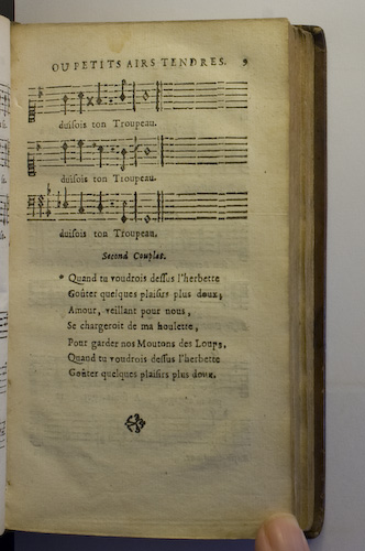 page 9 : Couplet : Quand tu voudrois dessus l'herbette.