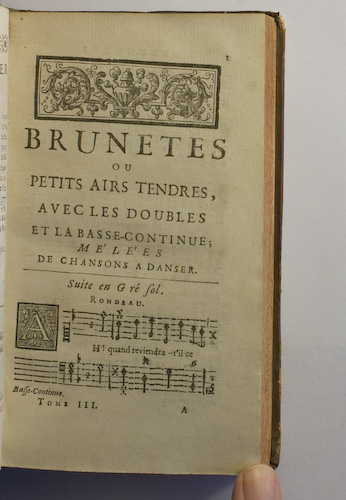 page 1 : Couplet : Ah! quand reviendra-t'il ce tems, Brunete.