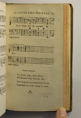 page 163 : Couplet : Ah! qu'il est doux de revoir. / Vos beaux yeux belle Silvie.