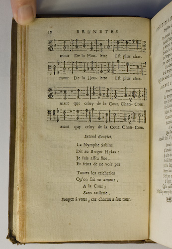 page 18 : Couplet : La Nymphe Sabine.
