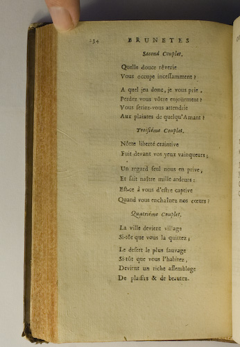 page 234 : Couplet : Quelle douce rveri! / Ntre libert craintive. / La ville devient village.