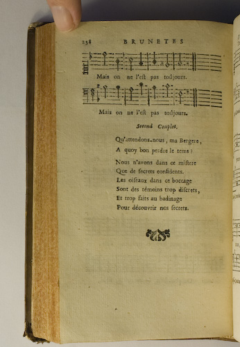 page 238 : Couplet : Qu'attendons-nous, ma Bergere.