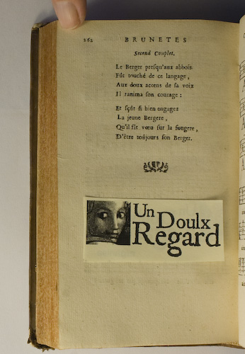 page 262 : Couplet : Le Berger presqu'aux abbois.