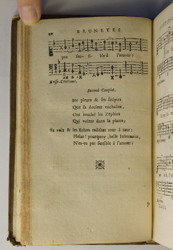 page 40 : Couplet : Ses pleurs & ses sopirs.