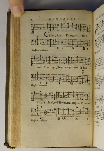 page 72 : Couplet : Cessez, Iris, de regreter le doux Printems.