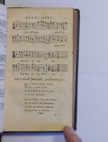 page 31 : Couplet : Si j'étois le Berger Paris.